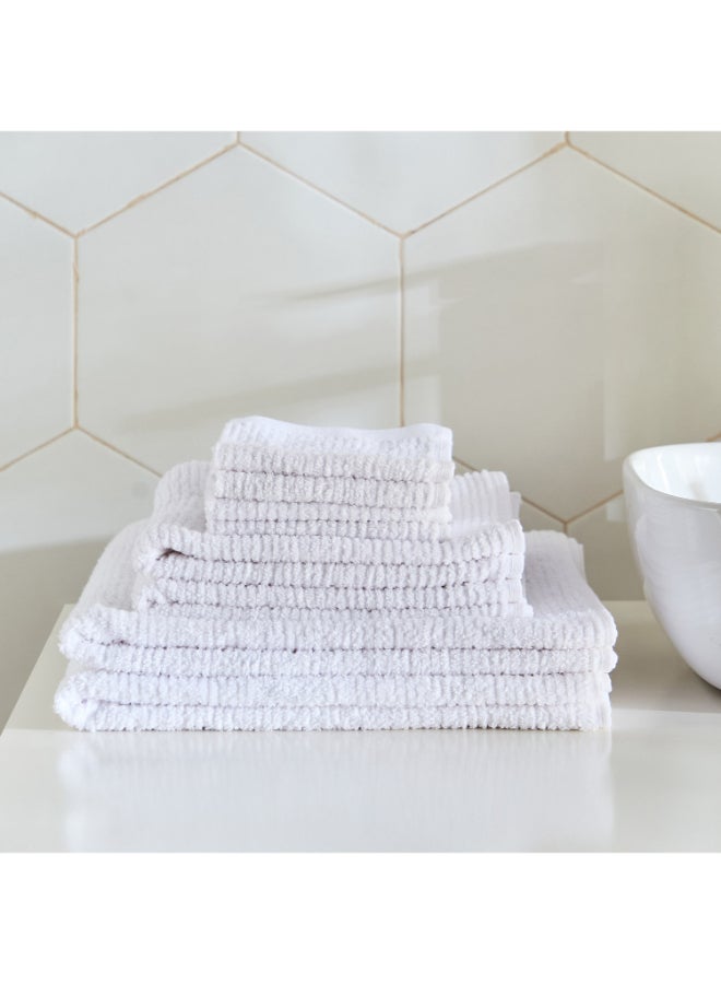 Home Box Atlanta 8-Piece Textured Cotton Towel Set - Image 2